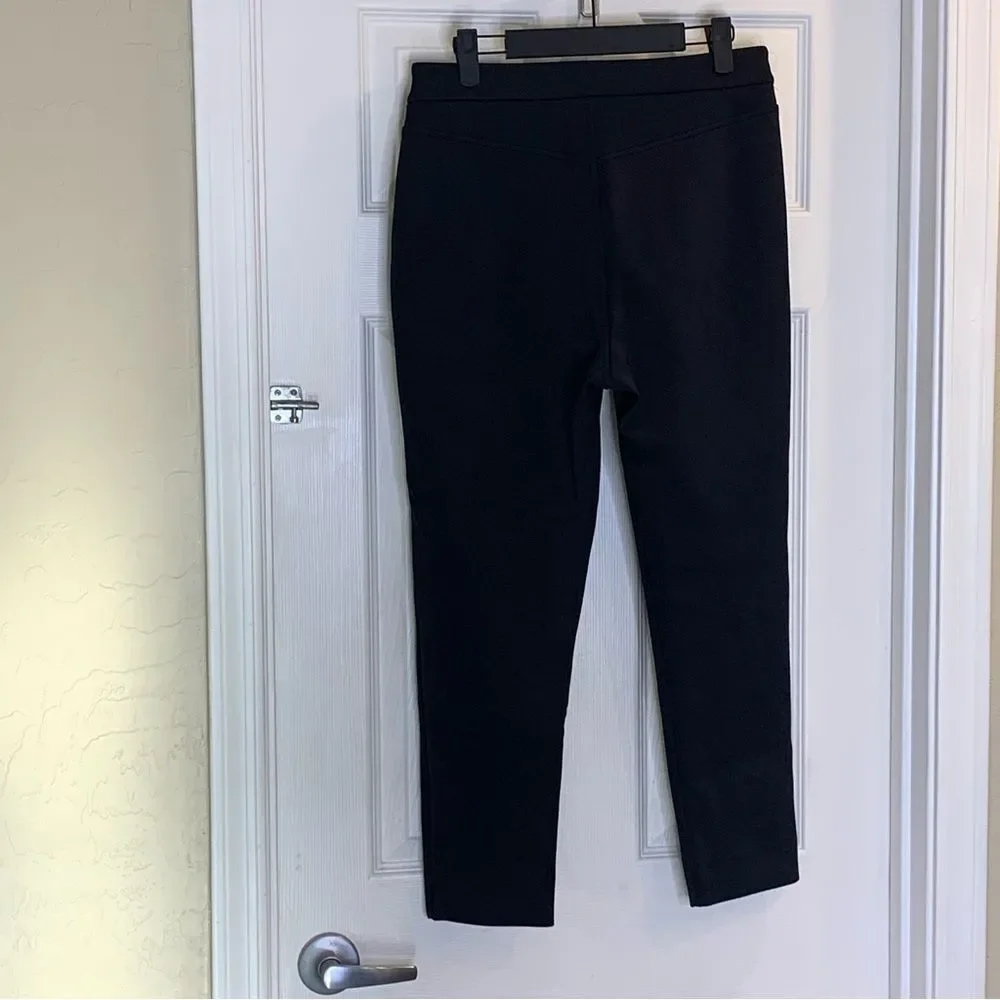 MM LAFLEUR Black Split Kick Hem Pants Size 10 Cropped